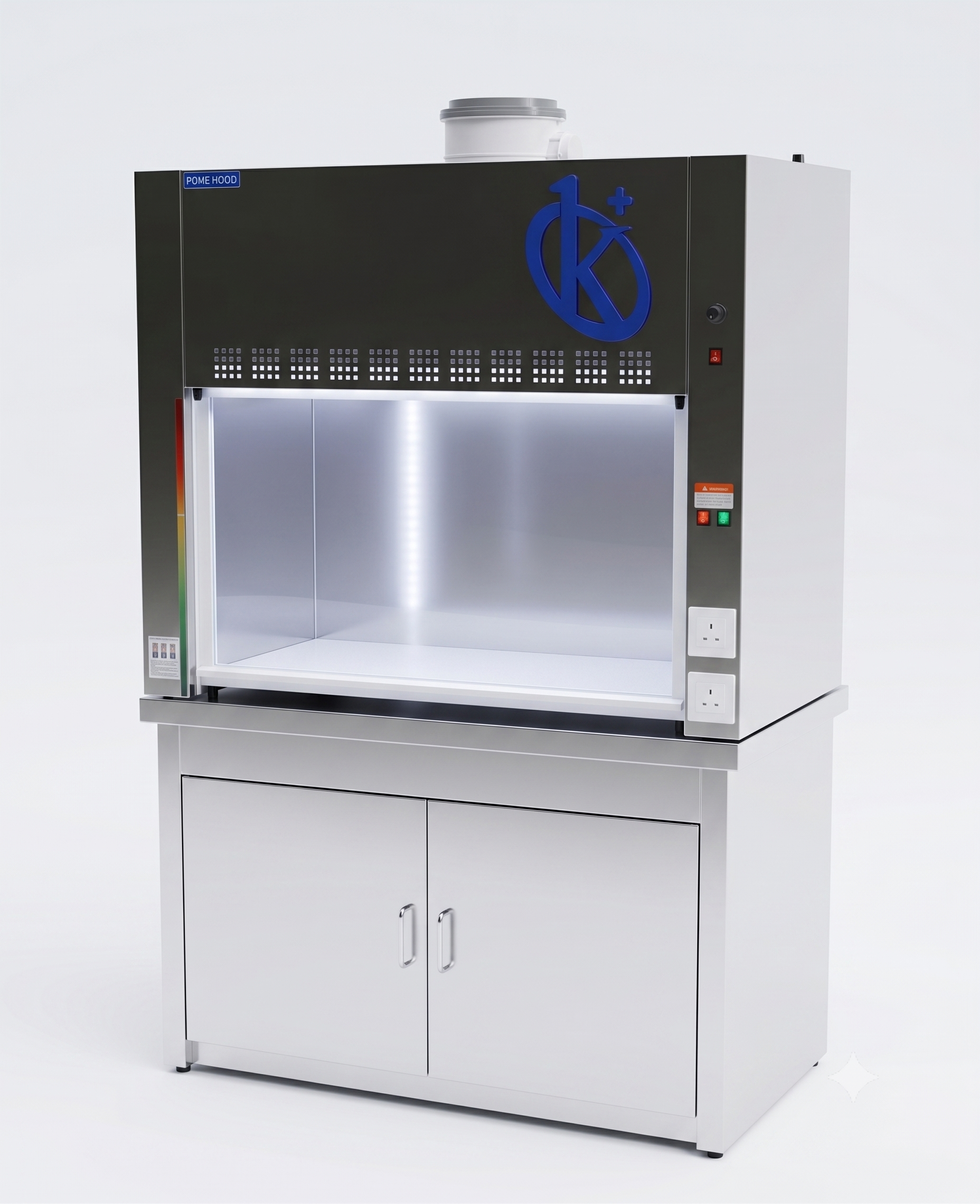 Floor Gas Extraction Hood in AISI 304 Stainless Steel - Model YR05820-SS