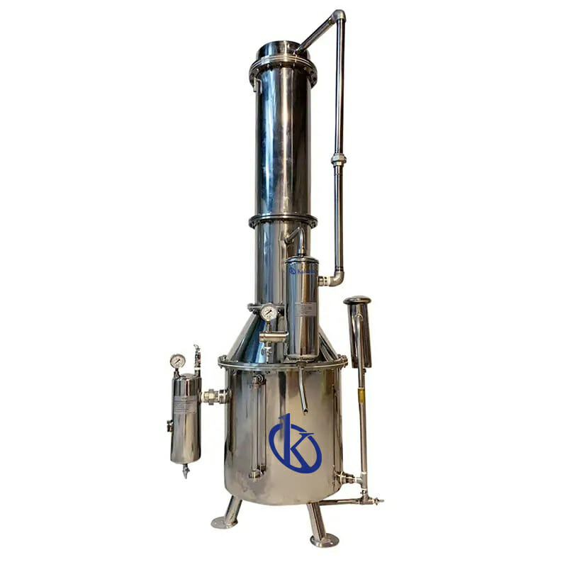 Electric-heating tower-type double water distilling