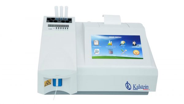 How long does it take to perform the analyzes with an automatic blood chemistry analyser for the laboratory?
